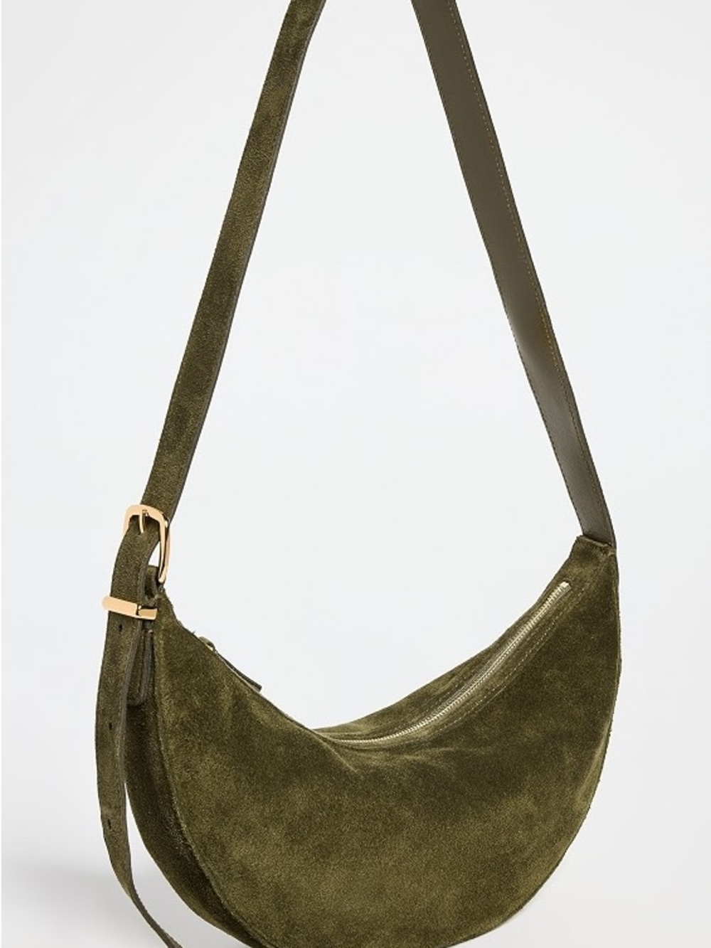 Madewell The Essential Sling Crossbody Bag in Shaded Olive (suede)
